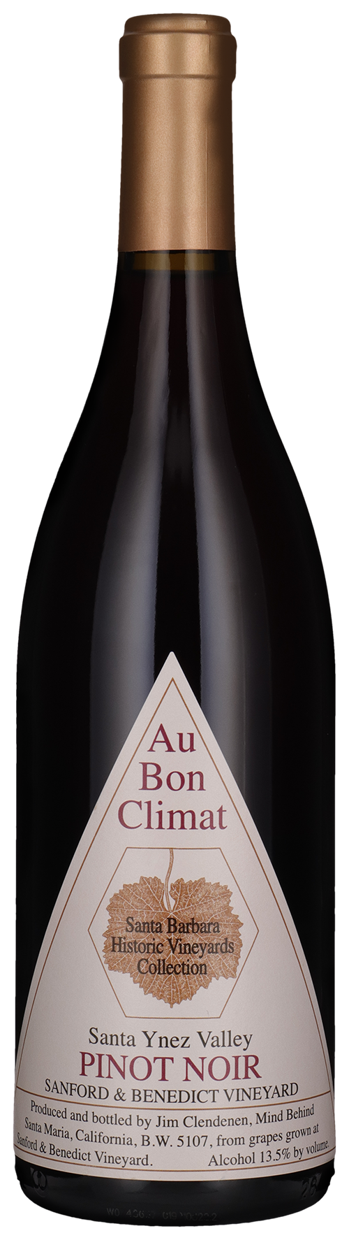 Au Bon Climat Pinot Noir Sanford Benedict Vineyard Californien