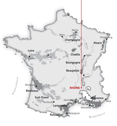 Fra <a href="/sog/?q=Côtes du Rhône Villages">côtes du rhône villages</a> området i <a href="/sog/?q=frankrig">Frankrig</a>