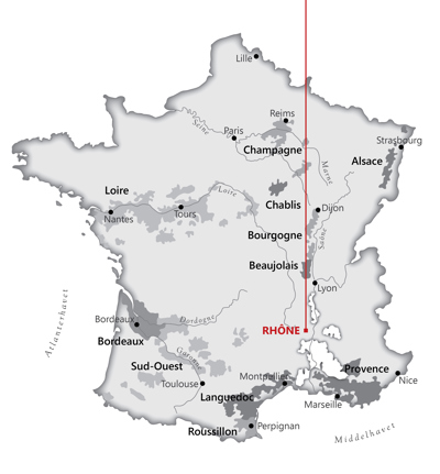 Fra <a href="/sog/?q=Côtes du Rhône Villages">côtes du rhône villages</a> området i <a href="/sog/?q=frankrig">Frankrig</a>