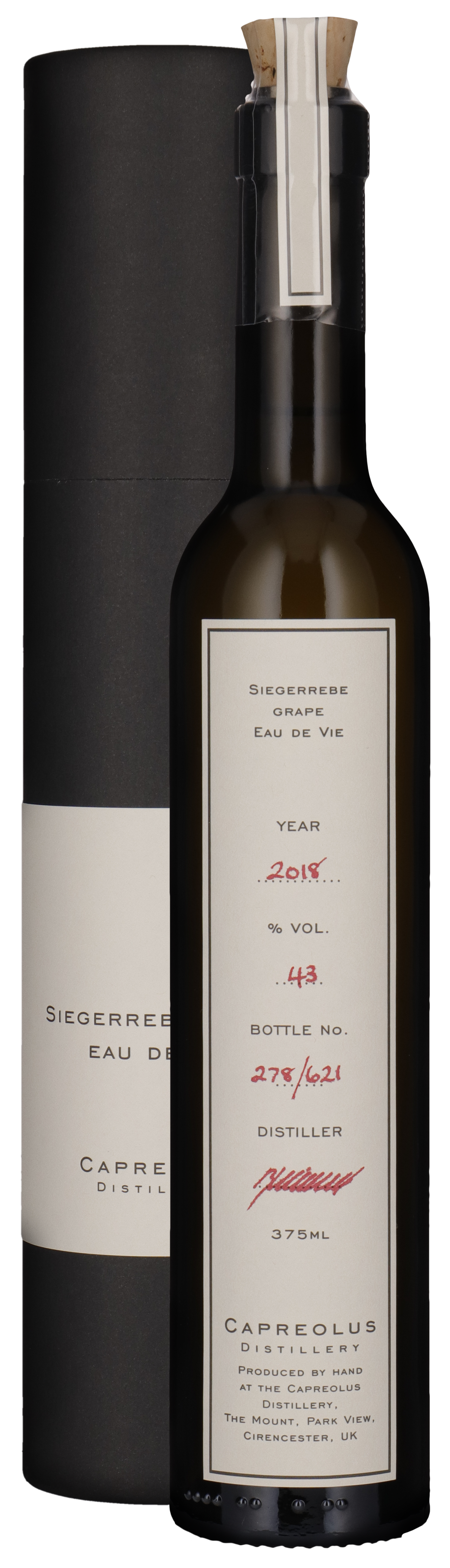 Siegerrebe Eau de Vie - Halvflaske 2018