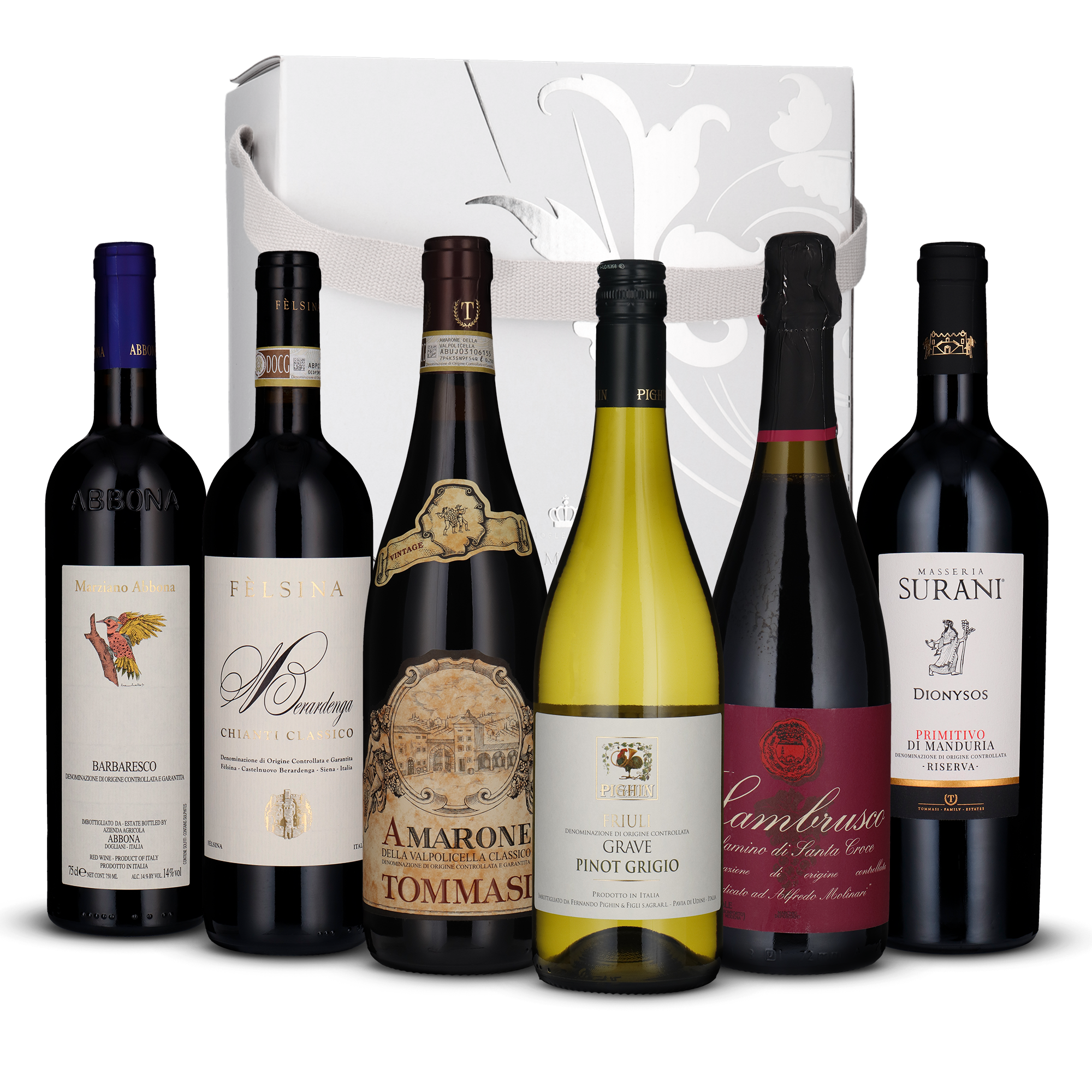 Italiensk for begyndere (smagekasse med 6 flasker)