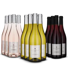 Rød, hvid og rosévin til festen - La Campagne (12 flasker)