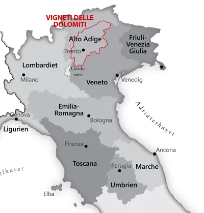 Fra <a href="/sog/?q=Vigneti delle Dolomiti">vigneti delle dolomiti</a> området i <a href="/sog/?q=italien">Italien</a>