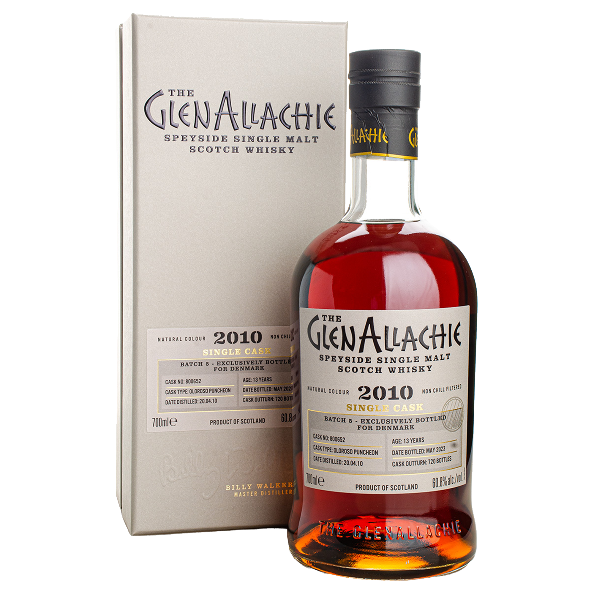 GlenAllachie 2010 13YO, Oloroso Puncheon C.800.652 Single Malt Whisky