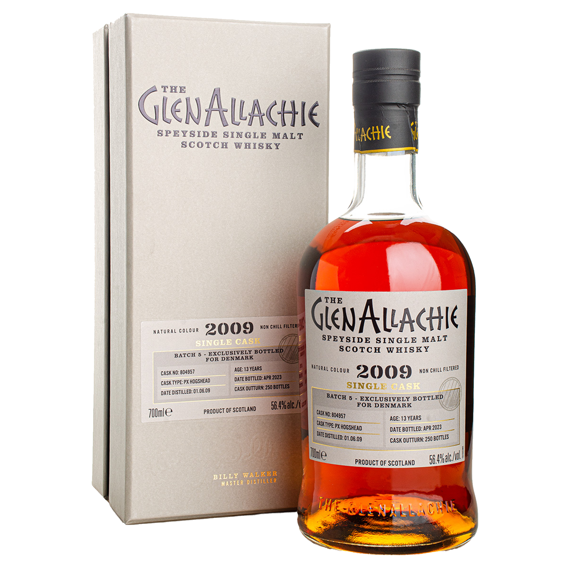 GlenAllachie 2009 13YO, PX Hogshead, Excl. DK Single Malt Whisky