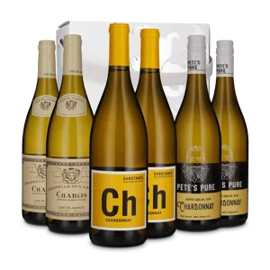 Bliv vinkender: Chardonnay - Klassisk vs. Oversøisk (6 flasker)