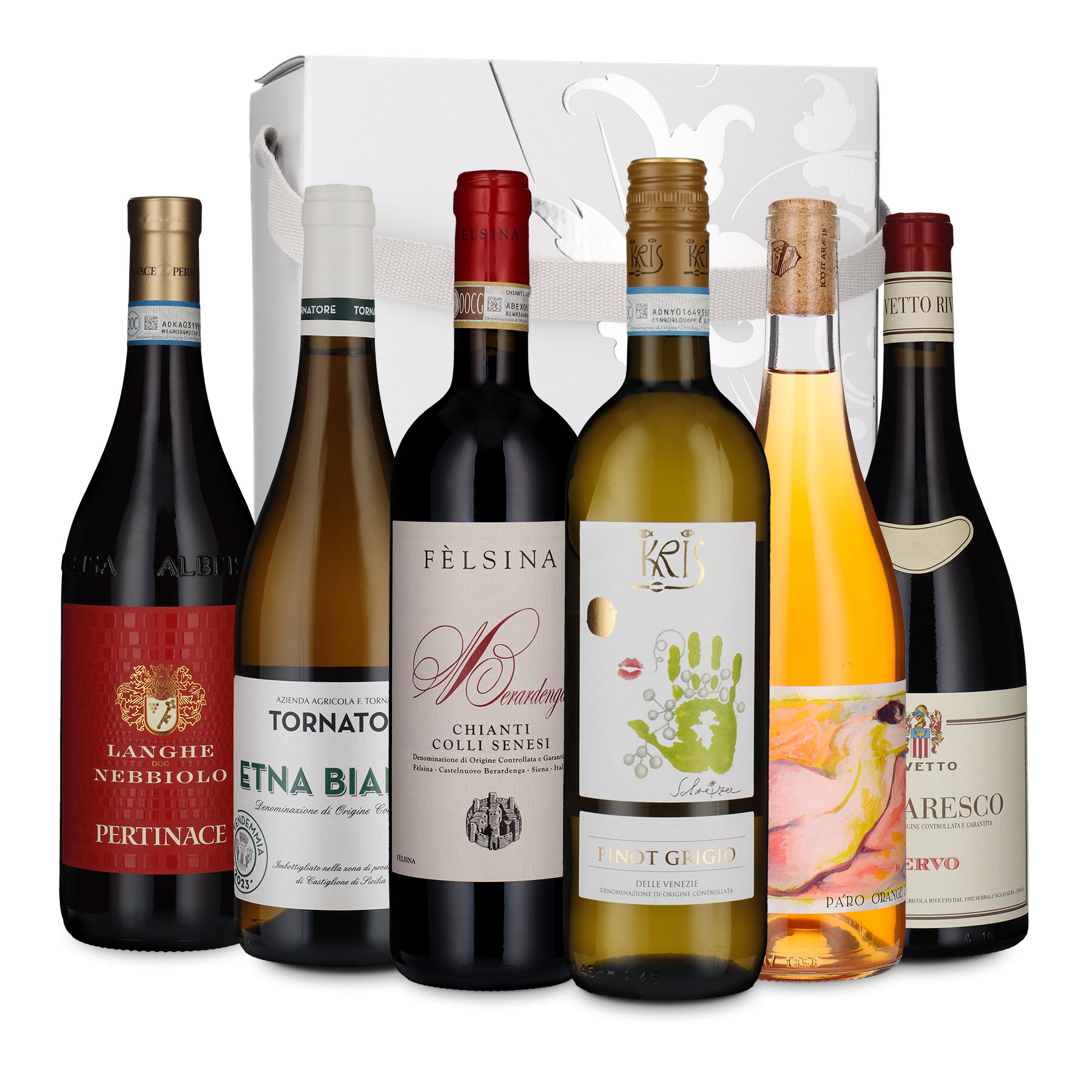 Toscana, Piemonte og Sicilien (6 flasker)