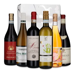 Toscana, Piemonte og Sicilien (6 flasker)