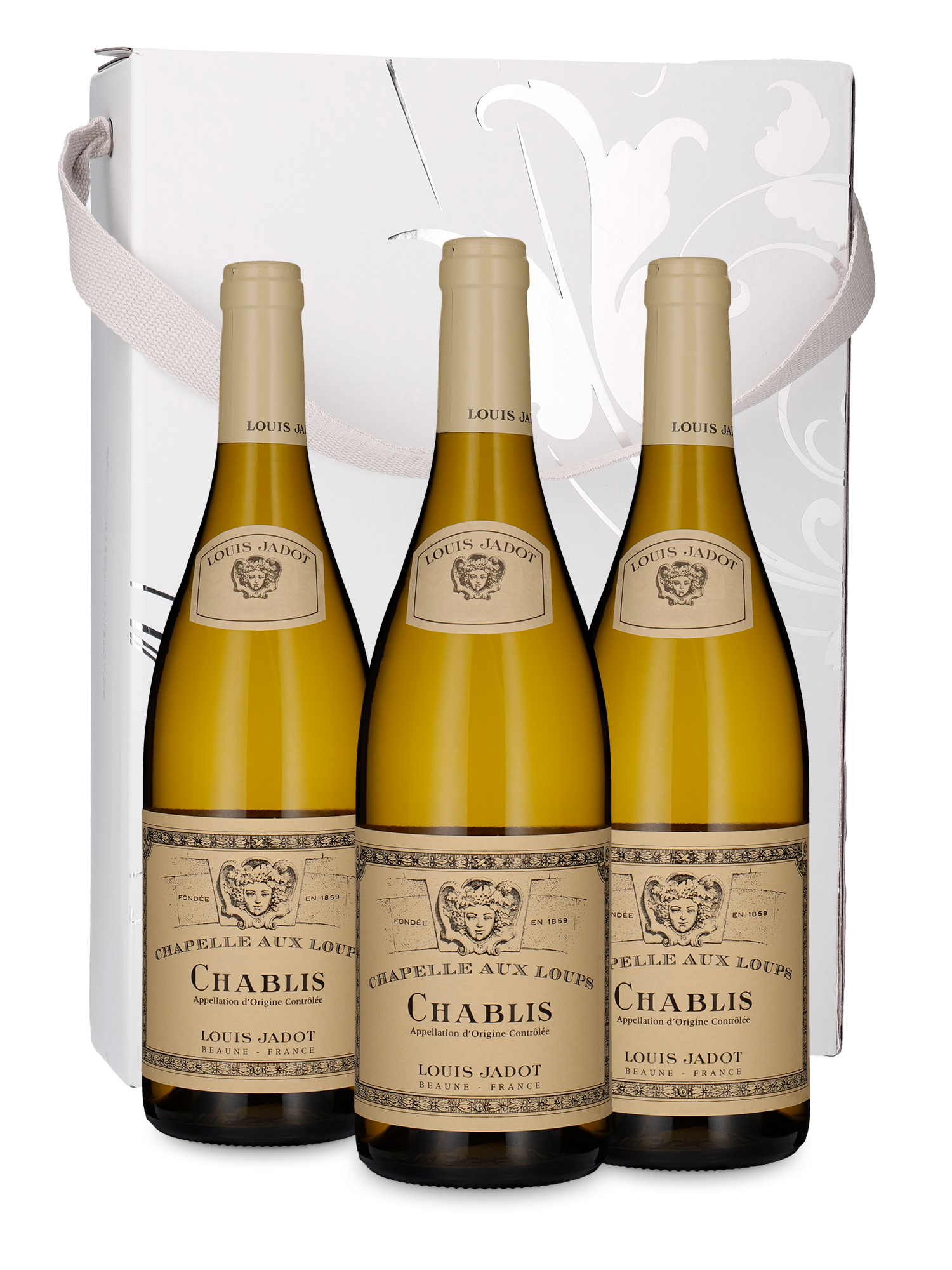 Chablis i gaveæske (3 flasker)