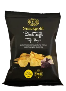 Gourmet Chips, sort trøffel, Snackgold, 40 gram