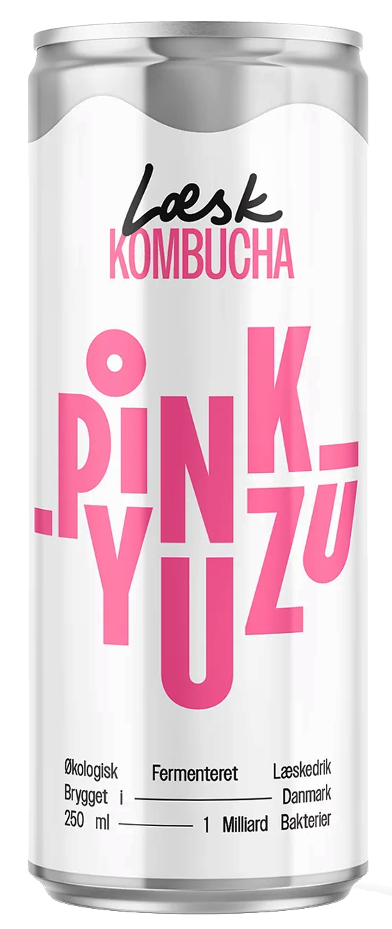 Kombucha Pink Yuzu (24 x 25cl dåse + pant)