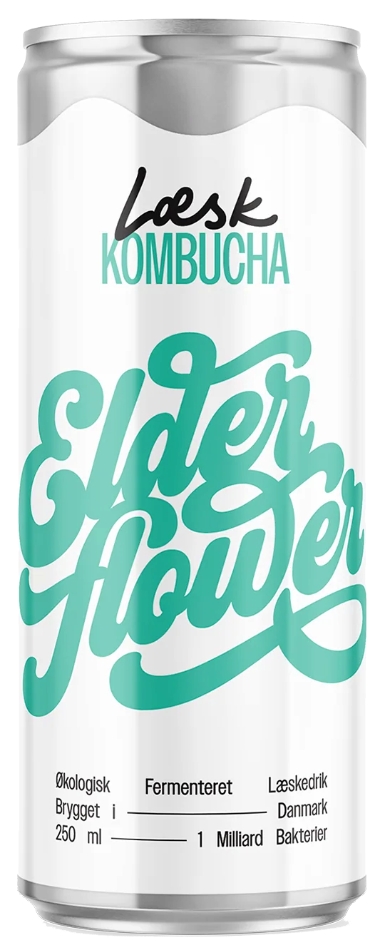 Kombucha Elderflower (24 x 25cl dåse + pant)